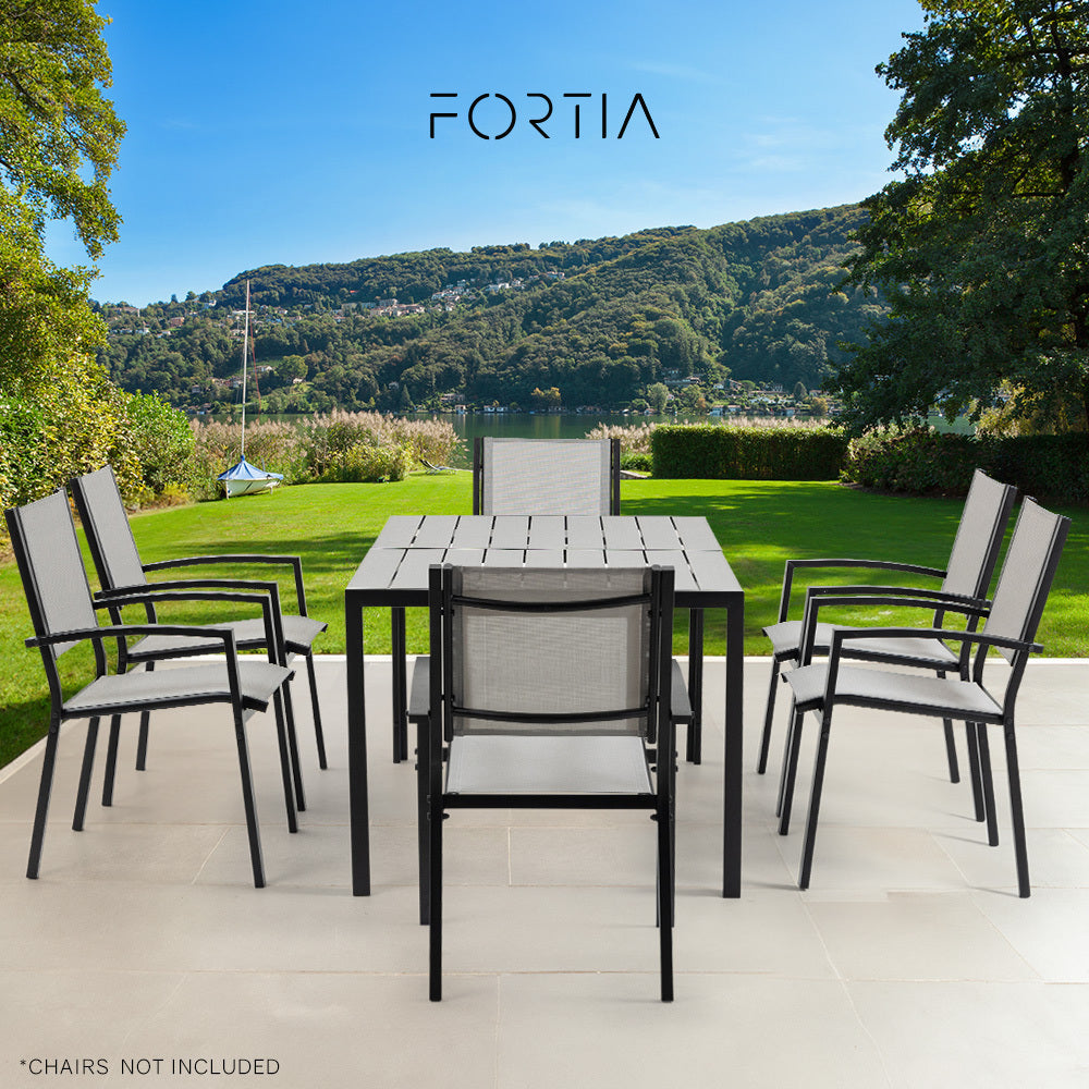 FORTIA 150x90cm Outdoor Dining Table, Rectangular, Furniture for Outside Fortia