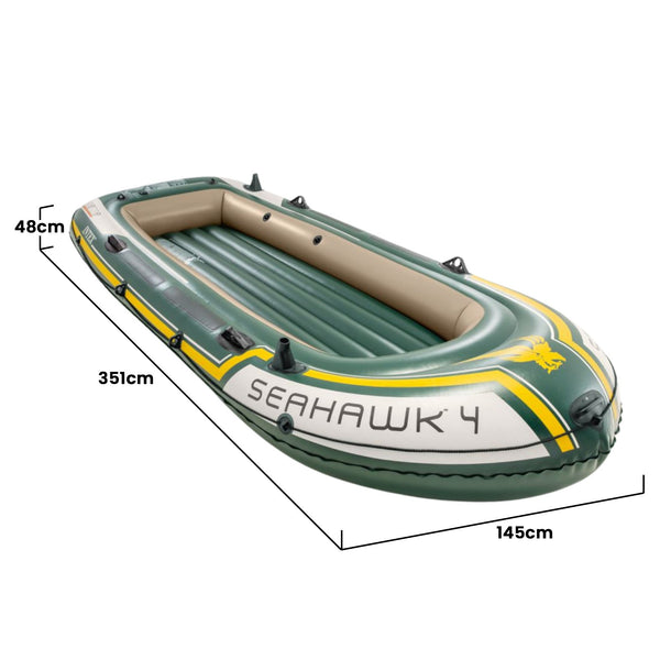 Intex Seahawk 4 Inflatable Boat Set - 4 Person Does Not Apply