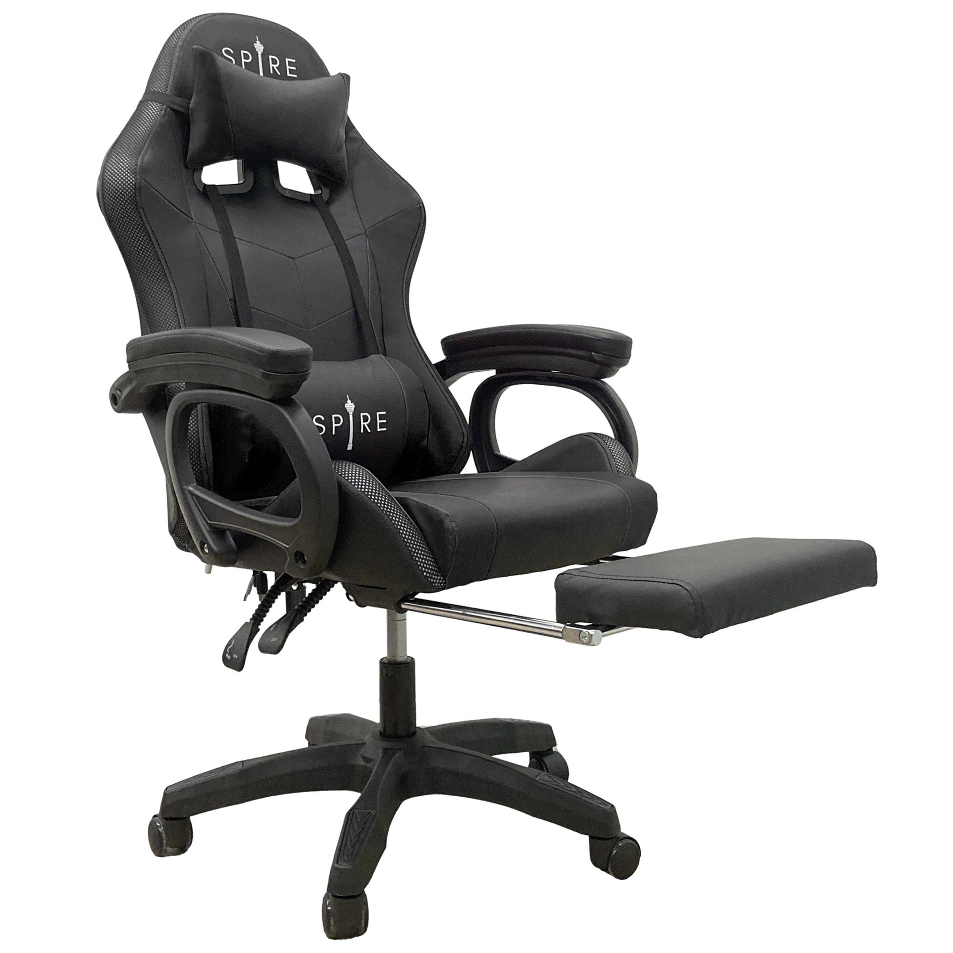 Intex Spire Onyx Led Massage Gaming Chair - Black Does Not Apply