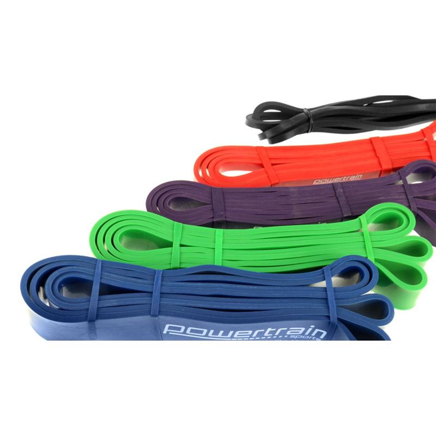 Powertrain 5x Home Workout Resistance Bands Gym Exercise Powertrain