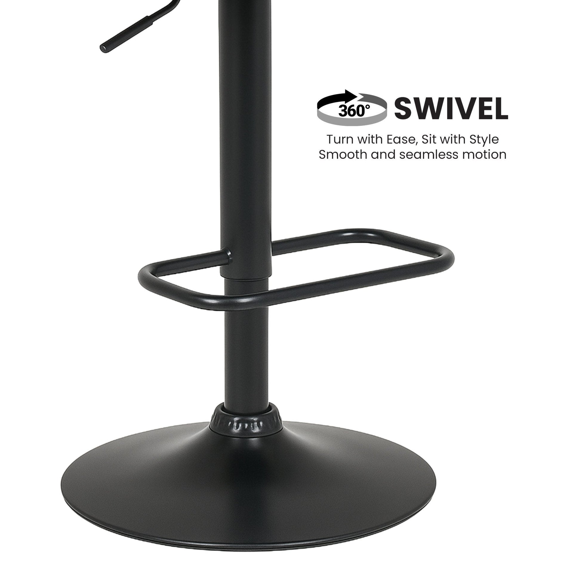 Sarantino Bentwood Walnut Barstool Leather Seat And Metal Base Awezingly