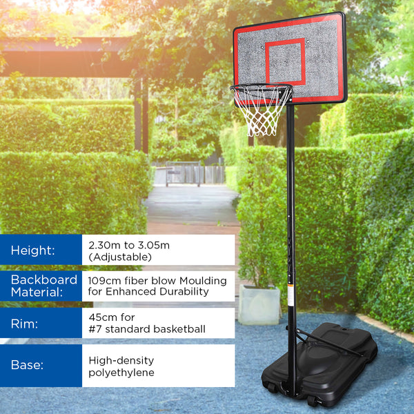 Kahuna Height-Adjustable Basketball Hoop Backboard Portable Stand Kahuna