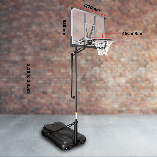 Kahuna Height-Adjustable Basketball Portable Hoop for Kids and Adults Kahuna