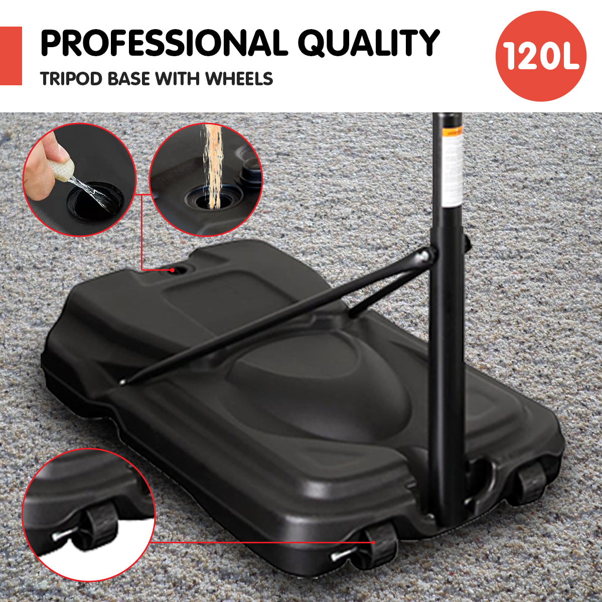 Kahuna Height-Adjustable Basketball Portable Hoop for Kids and Adults Kahuna