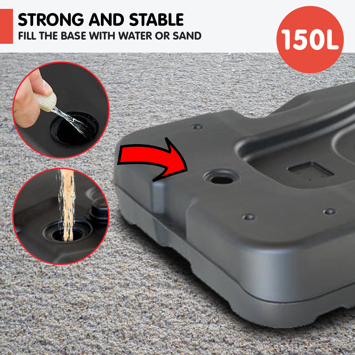 Kahuna Portable Basketball Ring Stand w/ Adjustable Height Ball Holder Kahuna