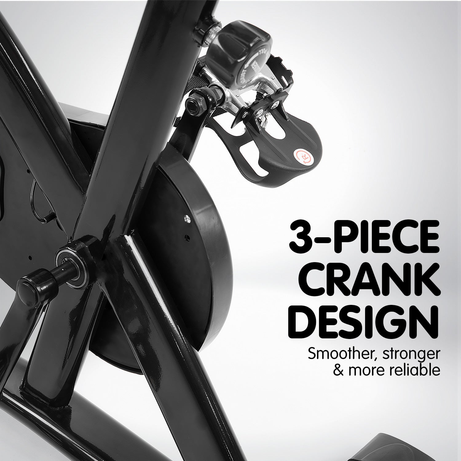 Powertrain Home Gym Flywheel Exercise Spin Bike - Black Powertrain