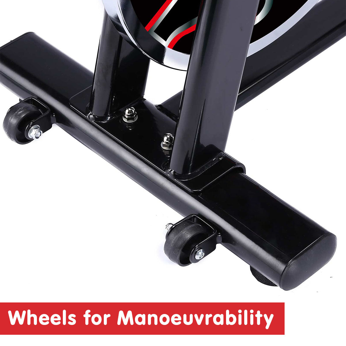 Powertrain RX-600 Exercise Spin Bike Cardio Cycle - Red Powertrain