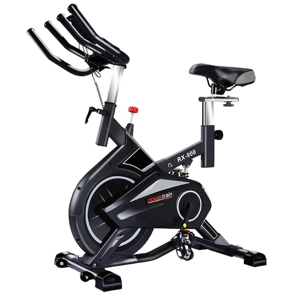 Powertrain RX-900 Exercise Spin Bike Cardio Cycling - Silver Powertrain