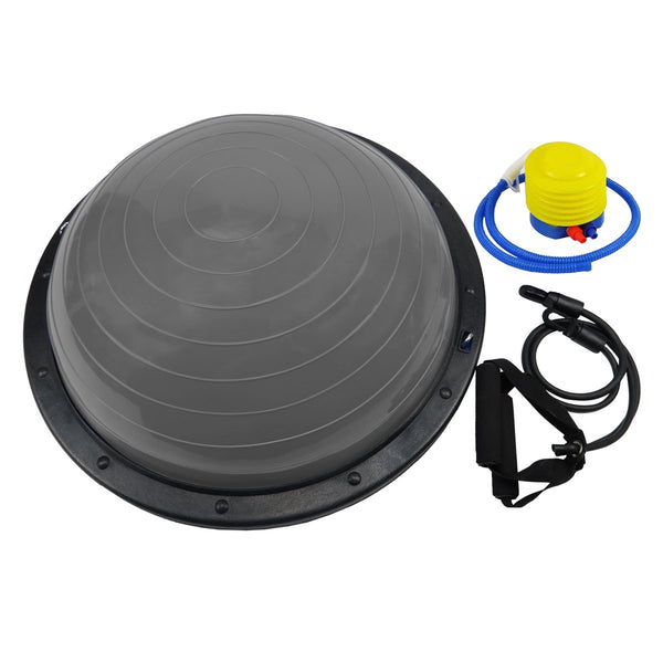 Powertrain Fitness Yoga Ball Home Gym Workout Balance Trainer Grey Powertrain