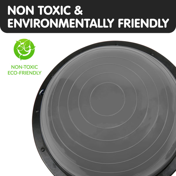 Powertrain Fitness Yoga Ball Home Gym Workout Balance Trainer Grey Powertrain