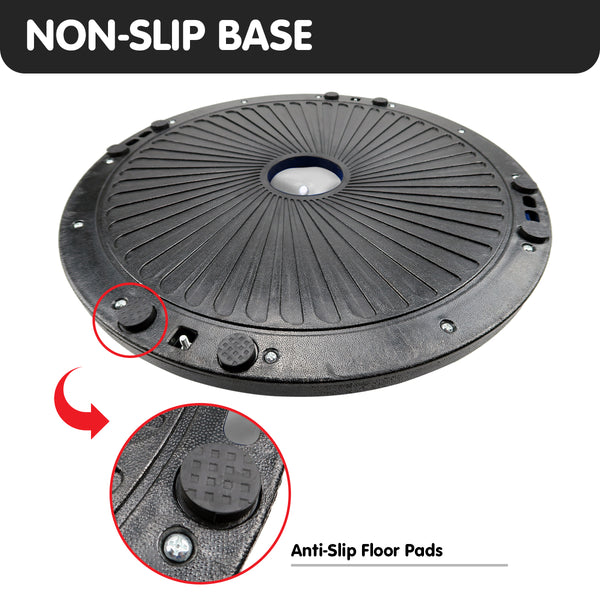 Powertrain Fitness Yoga Ball Home Gym Workout Balance Trainer Grey Powertrain