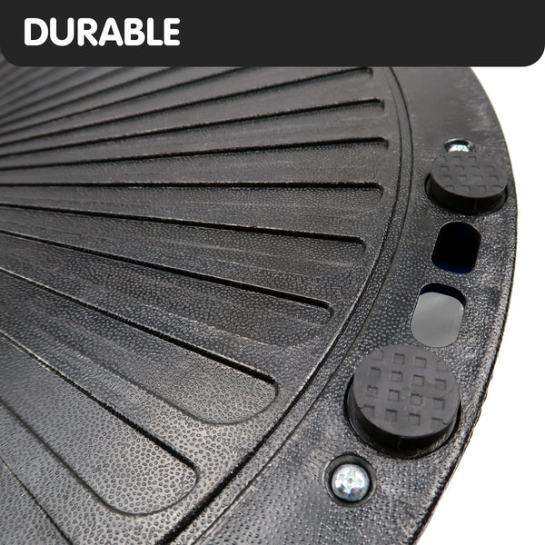 Powertrain Fitness Yoga Ball Home Gym Workout Balance Trainer Grey Powertrain