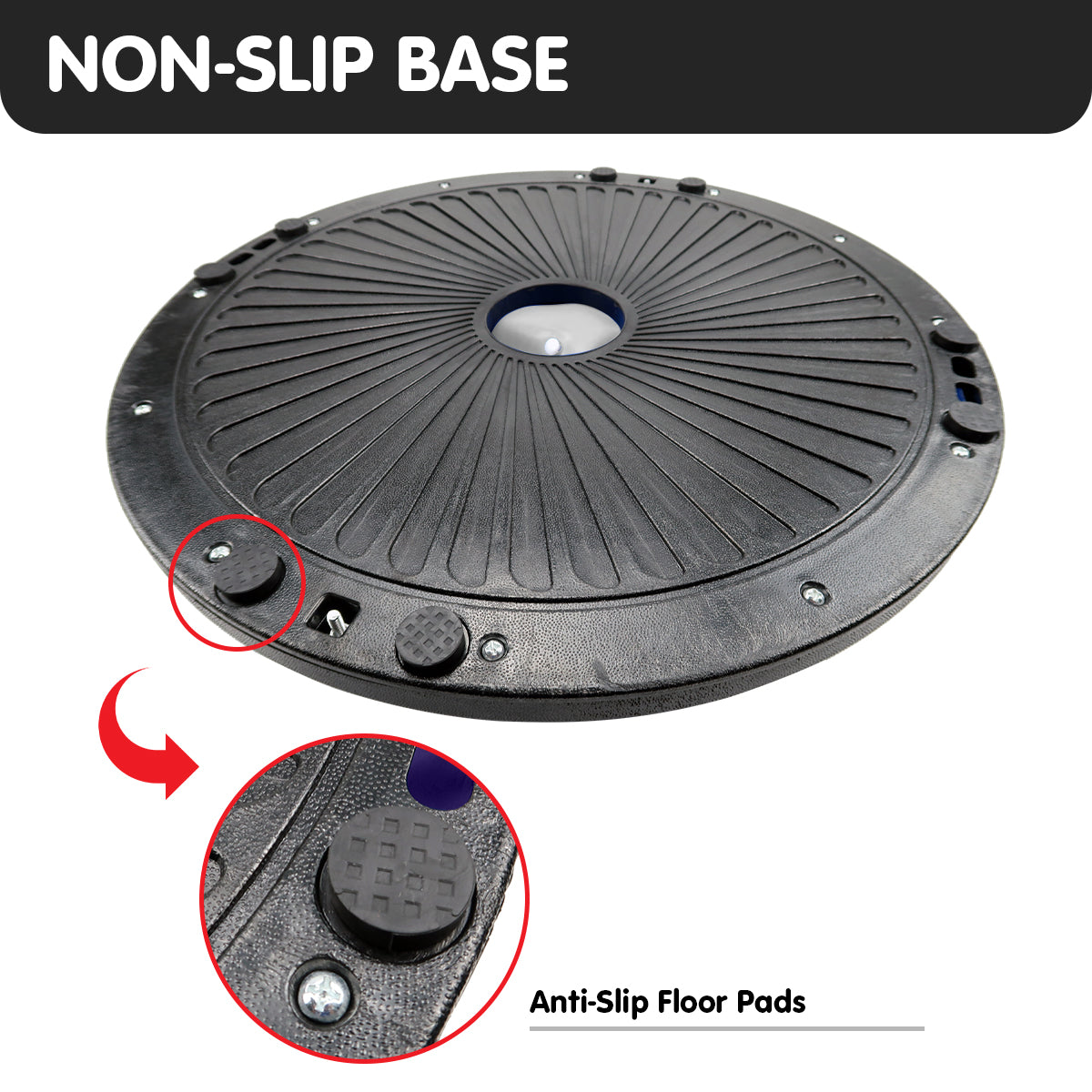 Powertrain Fitness Yoga Ball Home Gym Workout Balance Trainer Purple Powertrain