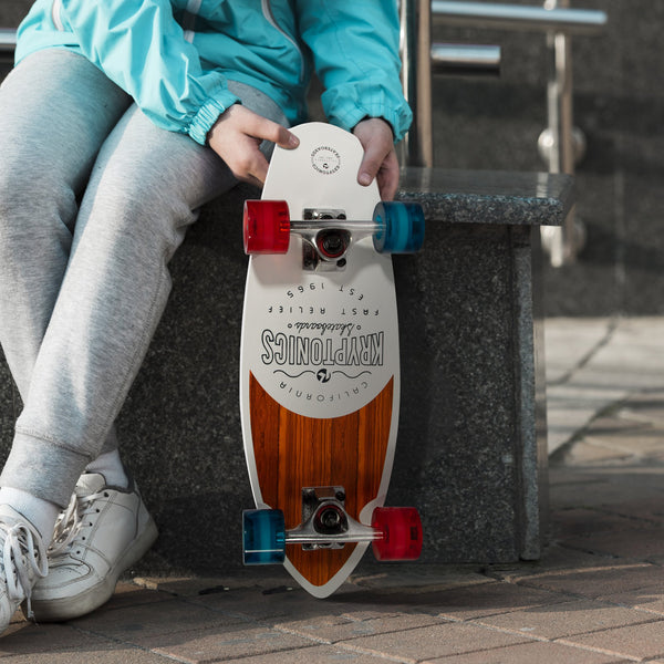 Bravo Sports Kryptonics 23-inch Mini Fat Cruiser Board In Liberty Blue Does not apply