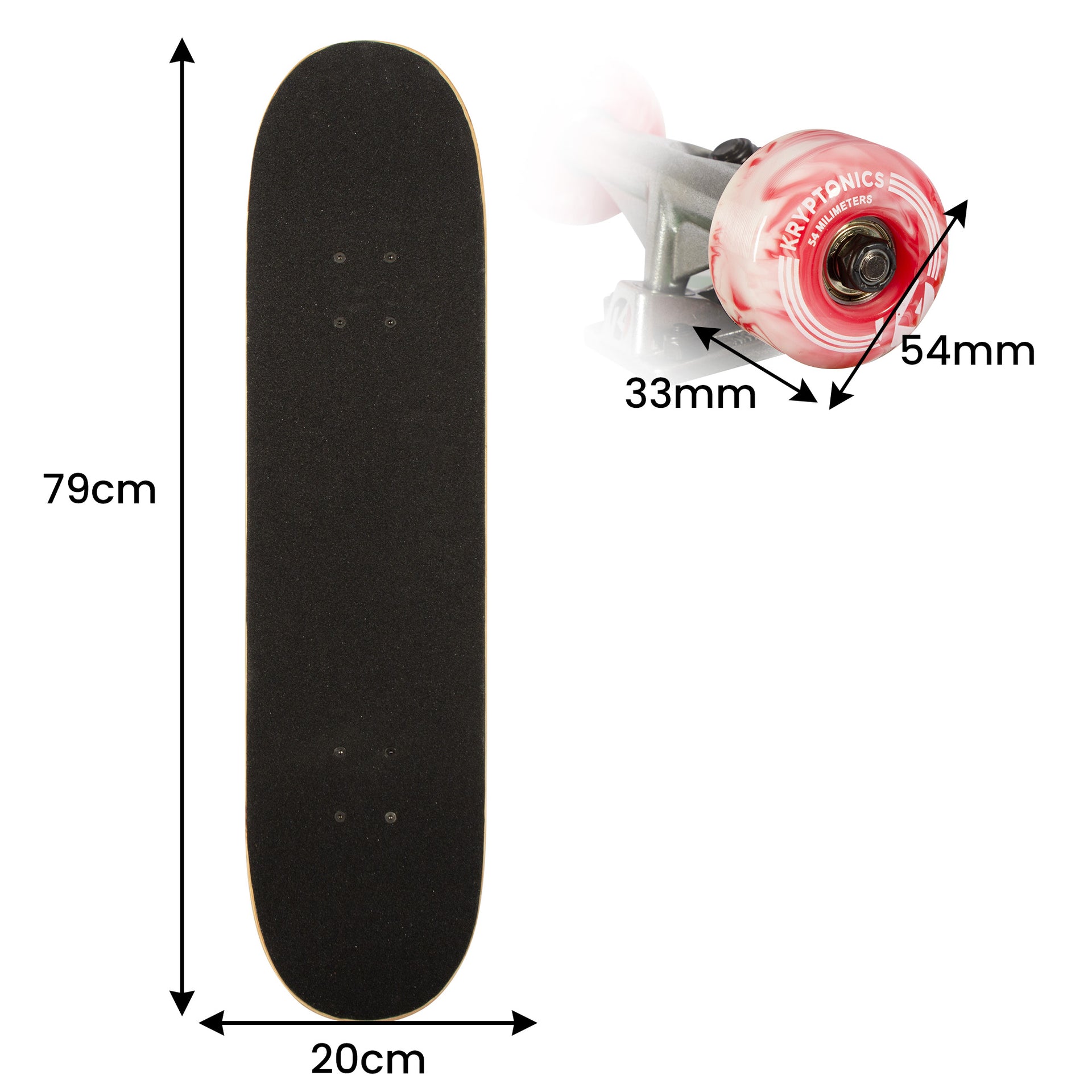 Kryptonics 31-inch Star Series Complete Skateboard Does Not Apply