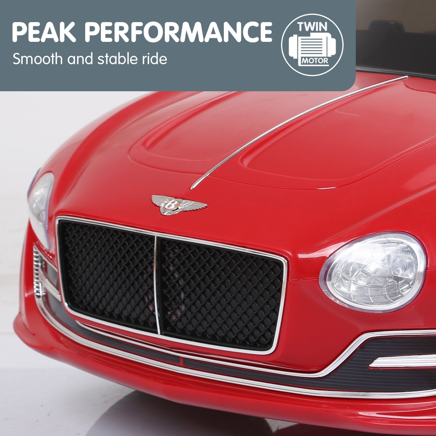 Kahuna Bentley Exp 12 Speed 6E Licensed Kids Ride On Electric Car Remote Control - Red Kahuna