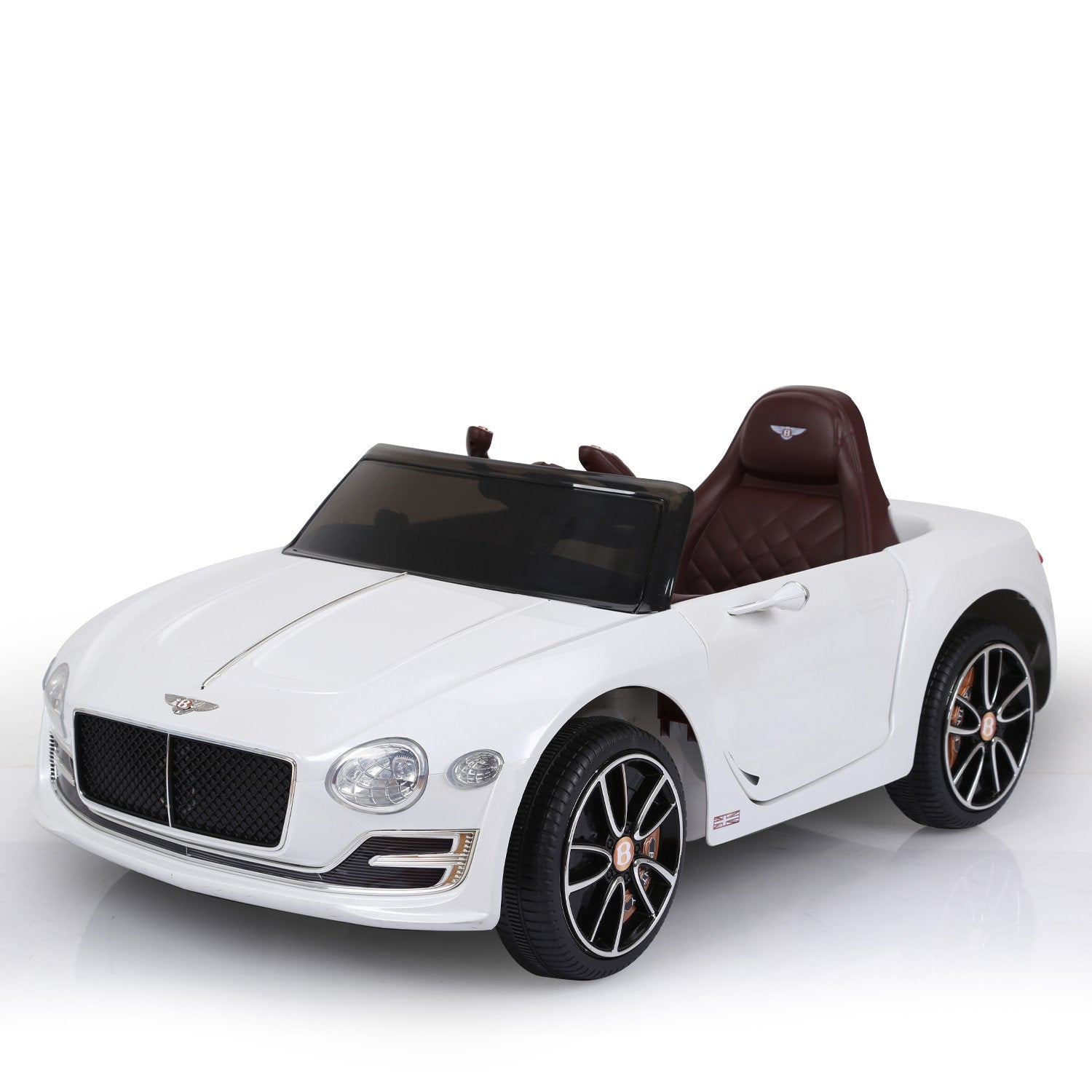 Kahuna Bentley Exp 12 Speed 6E Licensed Kids Ride On Electric Car Remote Control - White Kahuna