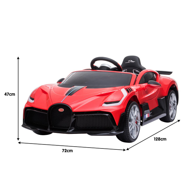 Kahuna Licensed Bugatti Divo Kids Electric Ride On Car - Red Kahuna