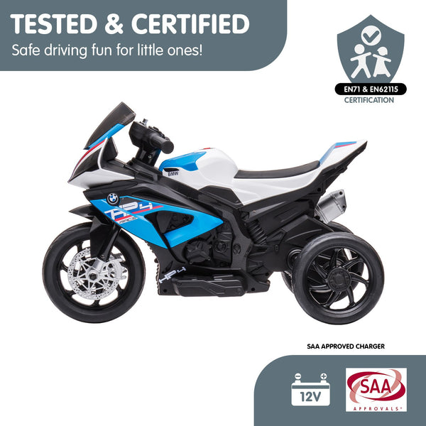 Kahuna Bmw Hp4 Race Kids Ride-on Motorbike In Blue Kahuna