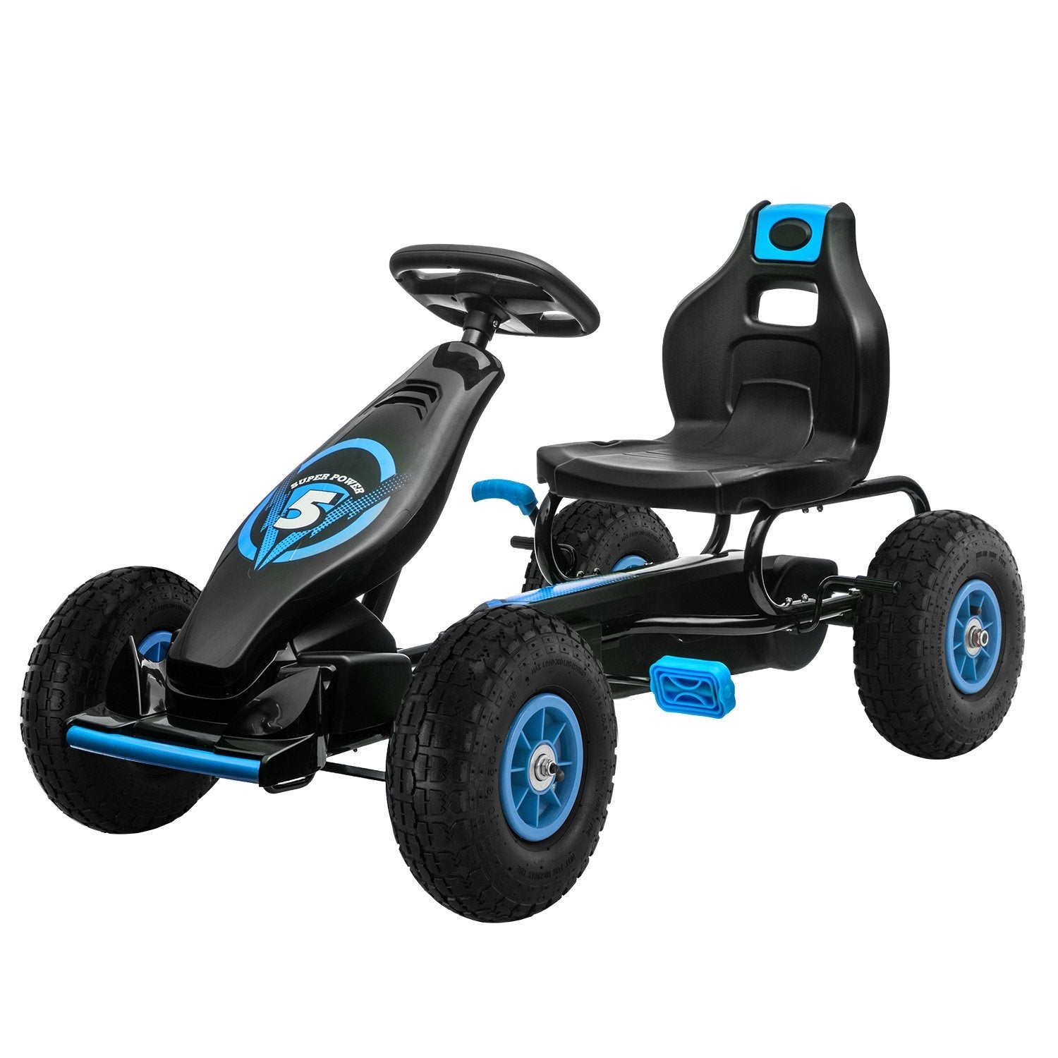 Kahuna G18 Kids Ride On Pedal Go Kart - Blue Kahuna