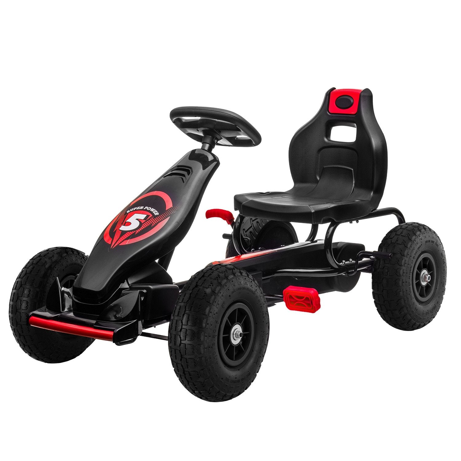 Kahuna G18 Kids Ride On Pedal Powered Go Kart Racing Style - Red Kahuna