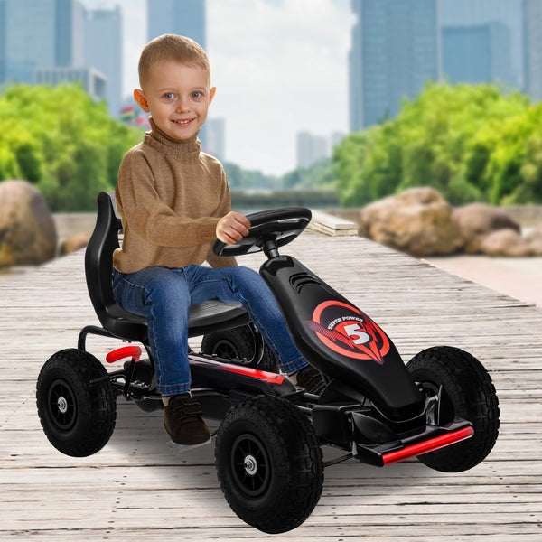 Kahuna G18 Kids Ride On Pedal Powered Go Kart Racing Style - Red Kahuna