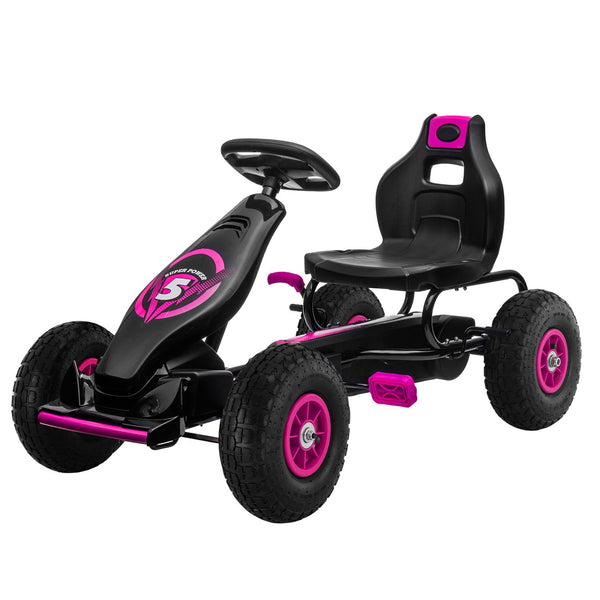 Kahuna G18 Kids Ride On Pedal Go Kart - Rose Pink Kahuna