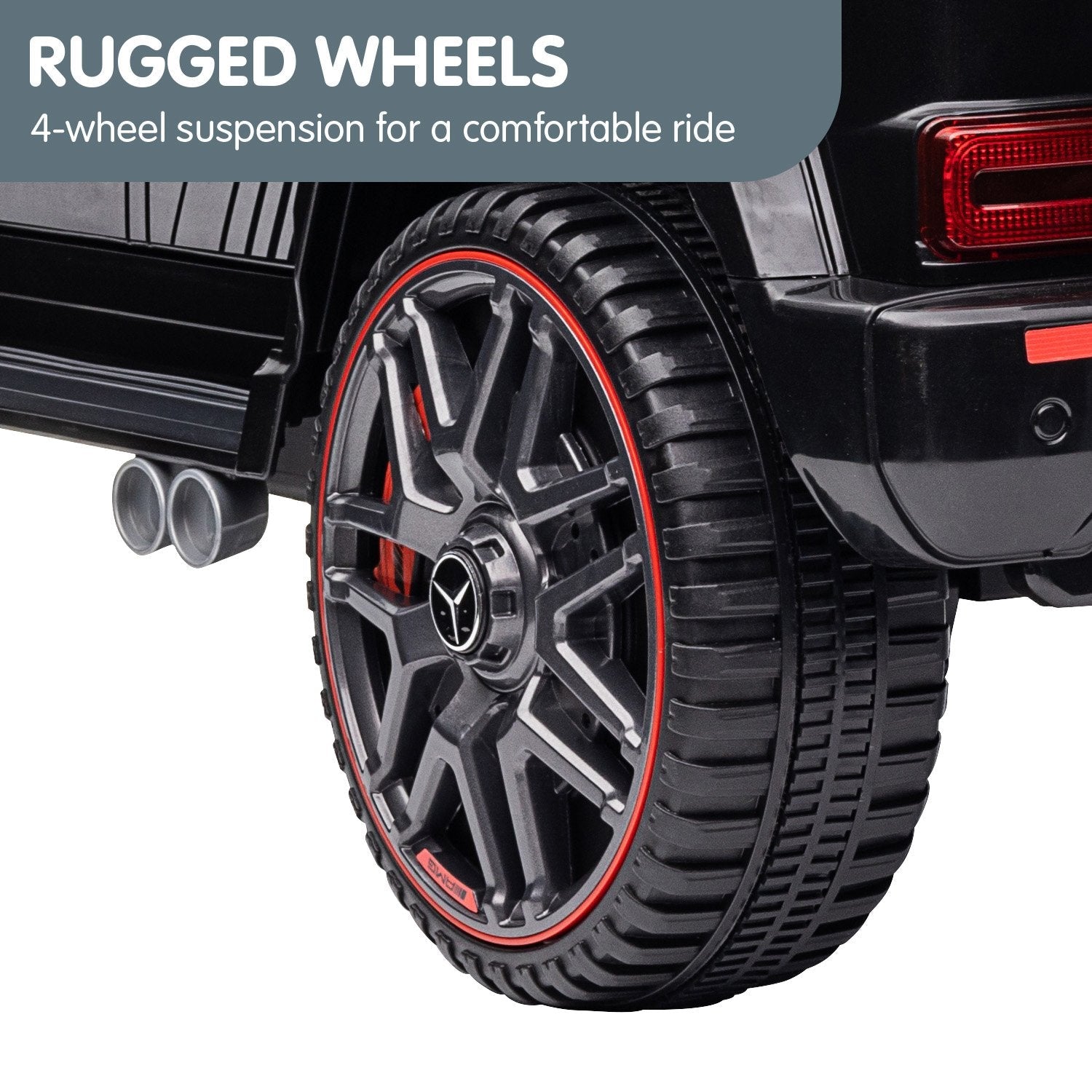 Kahuna Mercedes Benz AMG G63 Licensed Kids Ride On Electric Car Remote Control - Black Kahuna