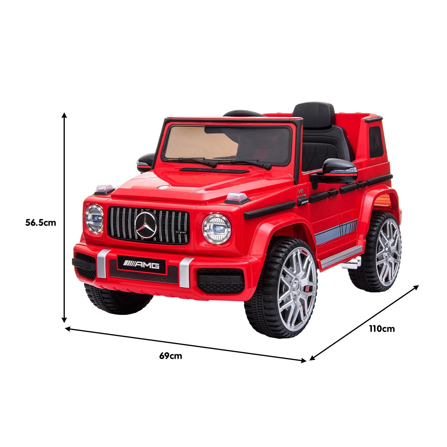 Kahuna Mercedes Benz AMG G63 Licensed Kids Ride On Electric Car Remote Control - Red Kahuna