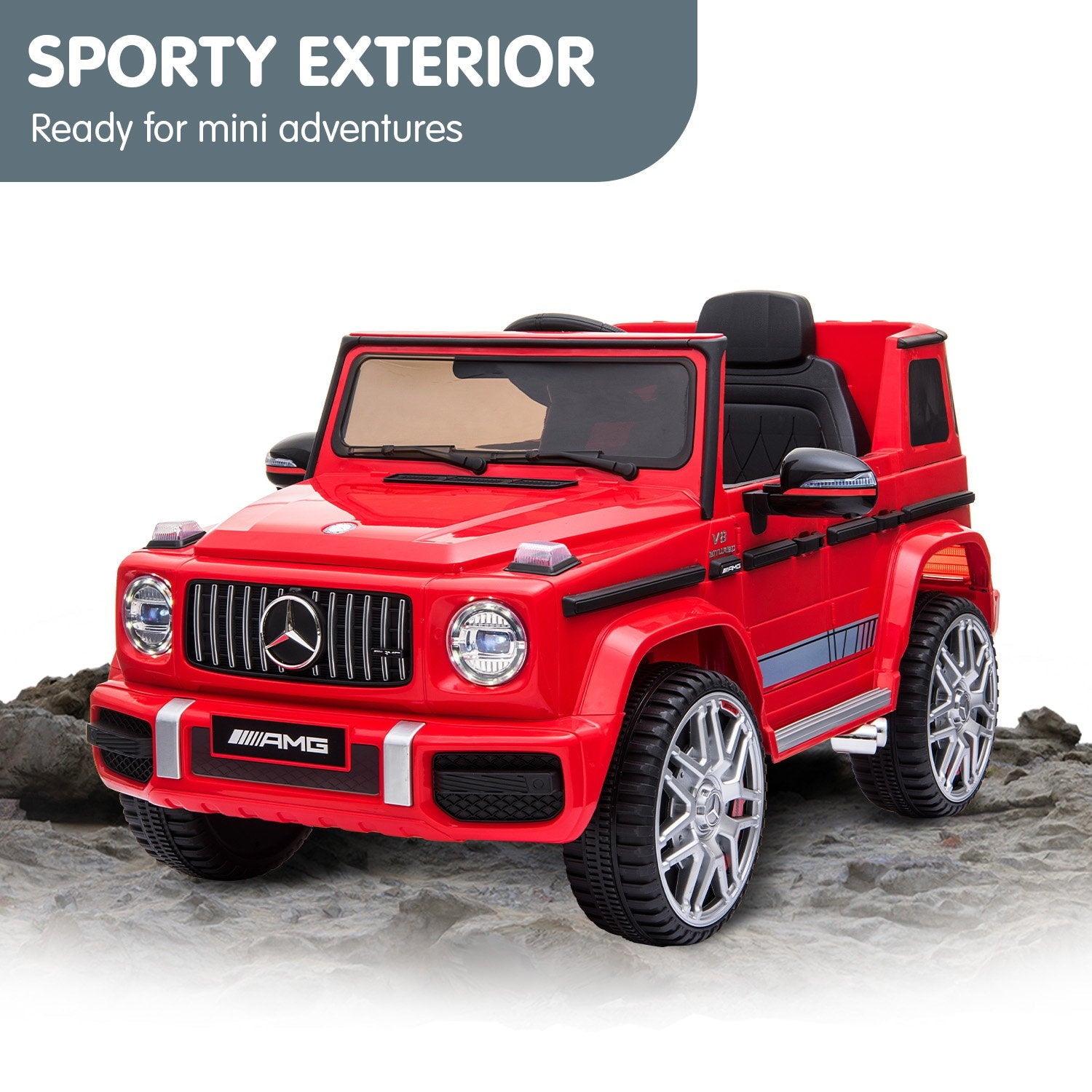 Kahuna Mercedes Benz AMG G63 Licensed Kids Ride On Electric Car Remote Control - Red Kahuna