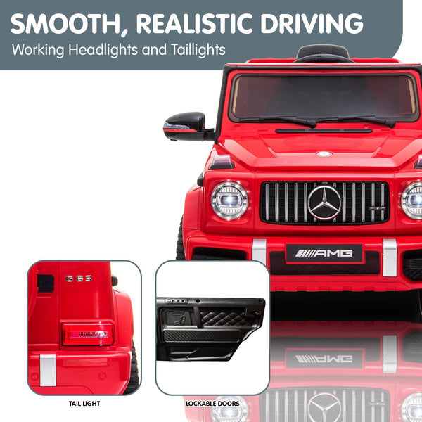 Kahuna Mercedes Benz AMG G63 Licensed Kids Ride On Electric Car Remote Control - Red Kahuna