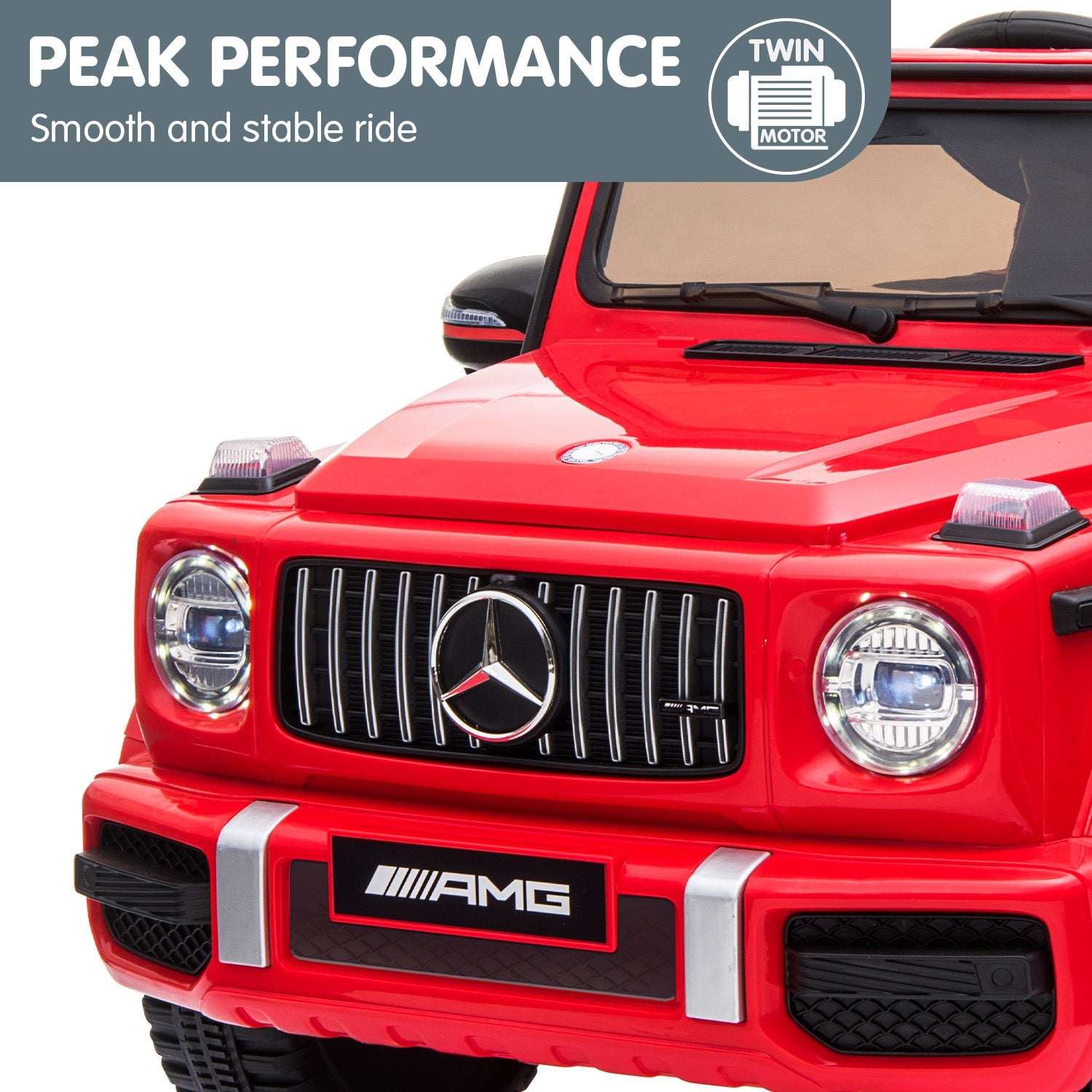 Kahuna Mercedes Benz AMG G63 Licensed Kids Ride On Electric Car Remote Control - Red Kahuna