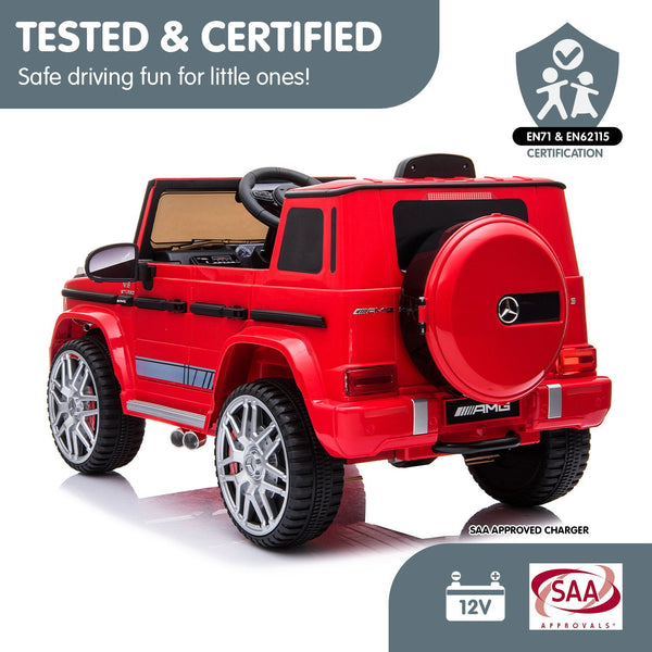 Kahuna Mercedes Benz AMG G63 Licensed Kids Ride On Electric Car Remote Control - Red Kahuna