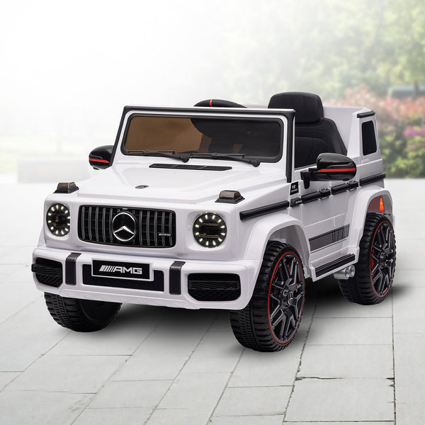 Kahuna Mercedes Benz AMG G63 Licensed Kids Ride On Electric Car Remote Control - White Kahuna