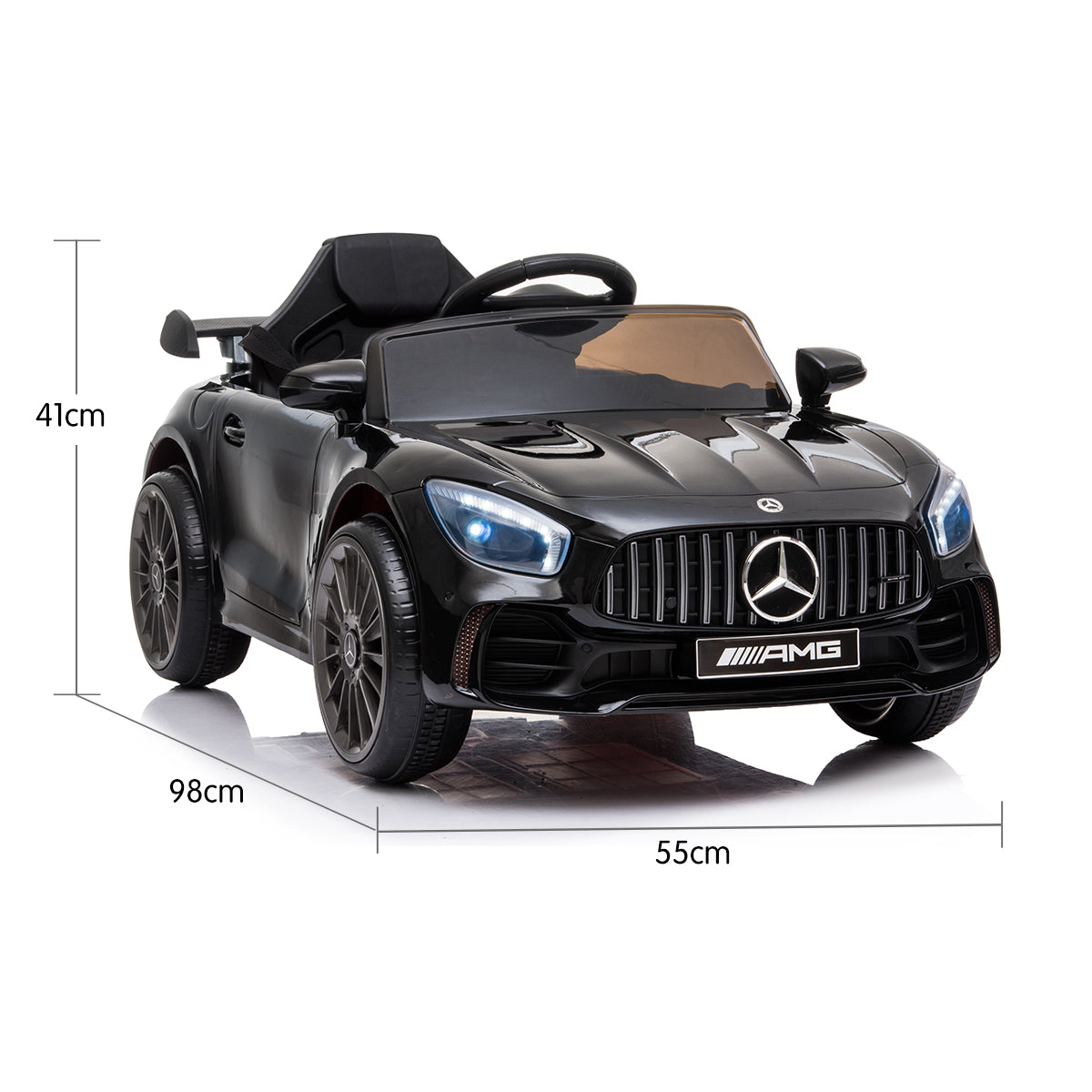 Kahuna Mercedes Benz Licensed Kids Electric Ride On Car Remote Control - Black Kahuna