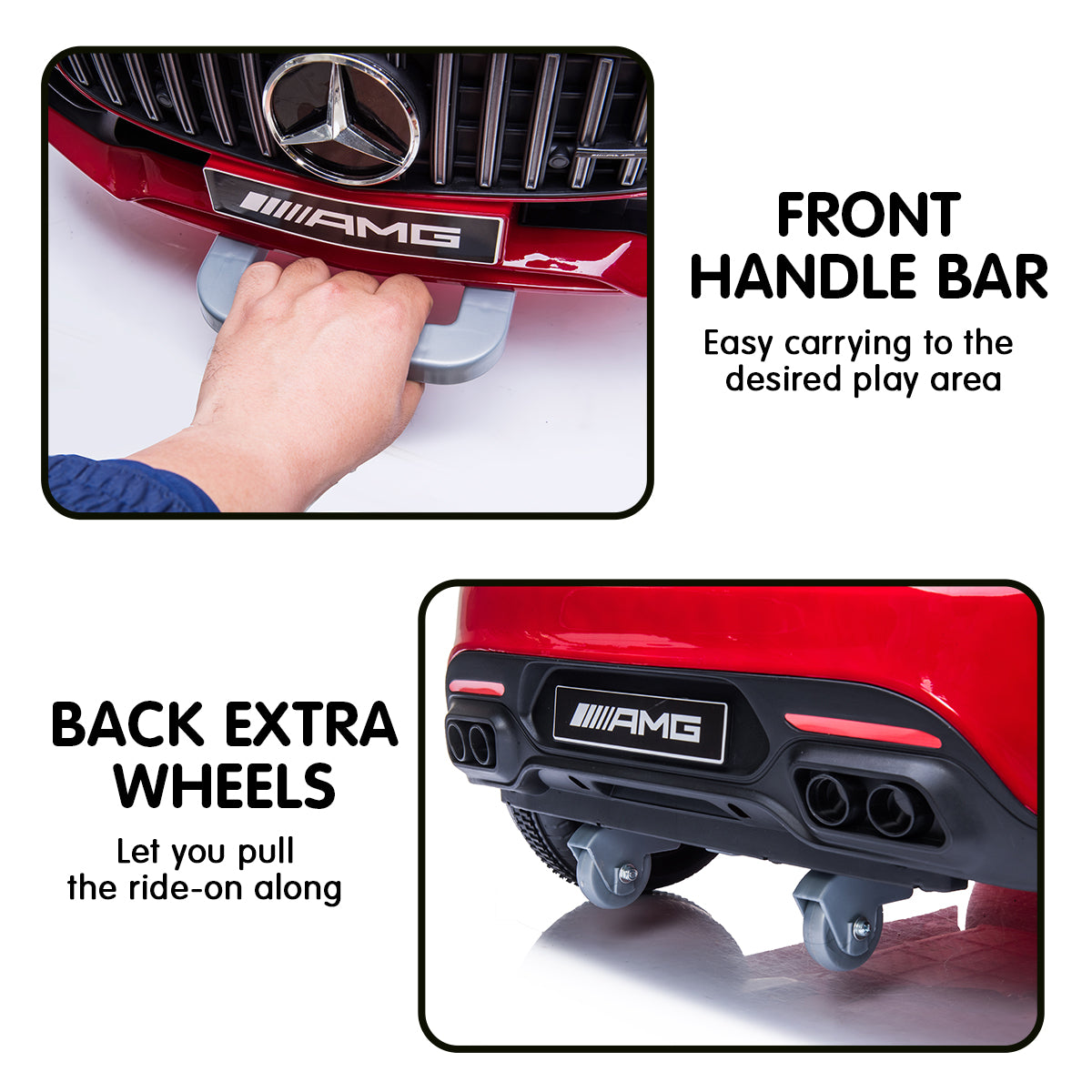 Kahuna Mercedes Benz Licensed Kids Electric Ride On Car Remote Control - Red Kahuna