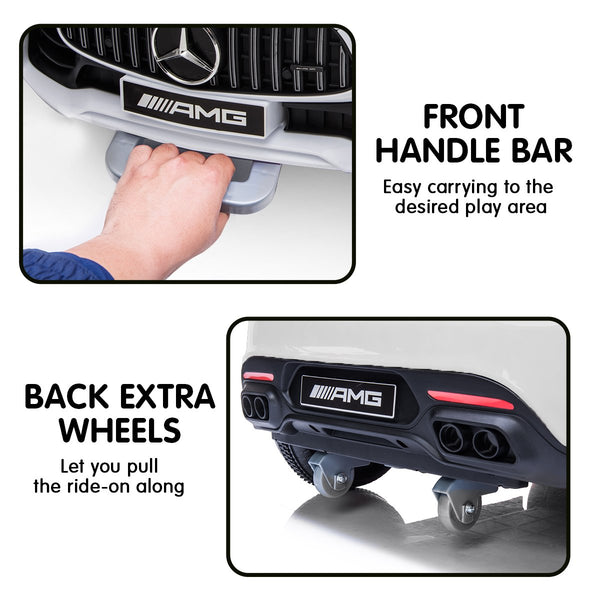 Kahuna Mercedes Benz Licensed Kids Electric Ride On Car Remote Control - White Kahuna