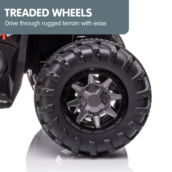 Kahuna GTS99 Kids Electric Ride On Quad Bike Toy ATV 50W - Black Kahuna