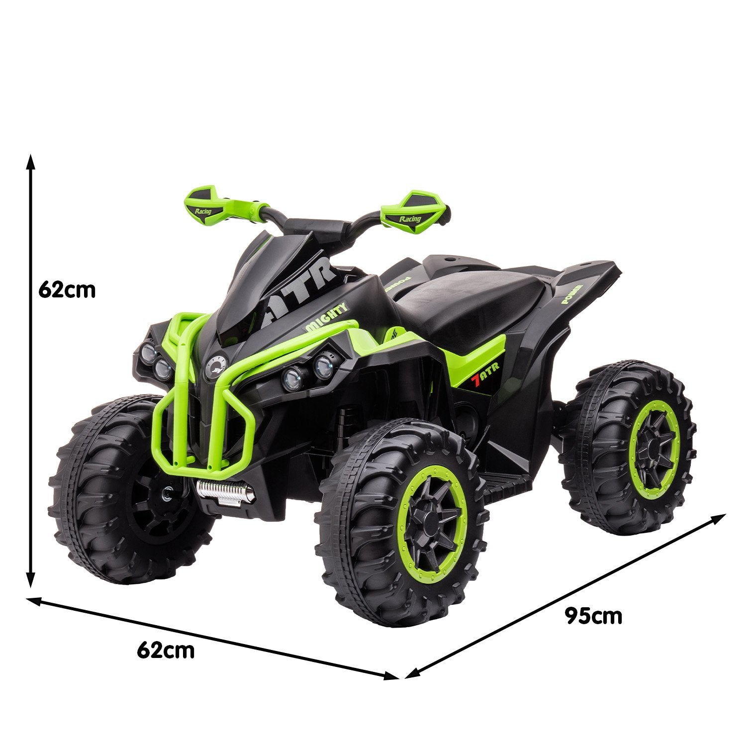 Kahuna GTS99 Kids Electric Ride On Quad Bike Toy ATV 50W - Green Kahuna