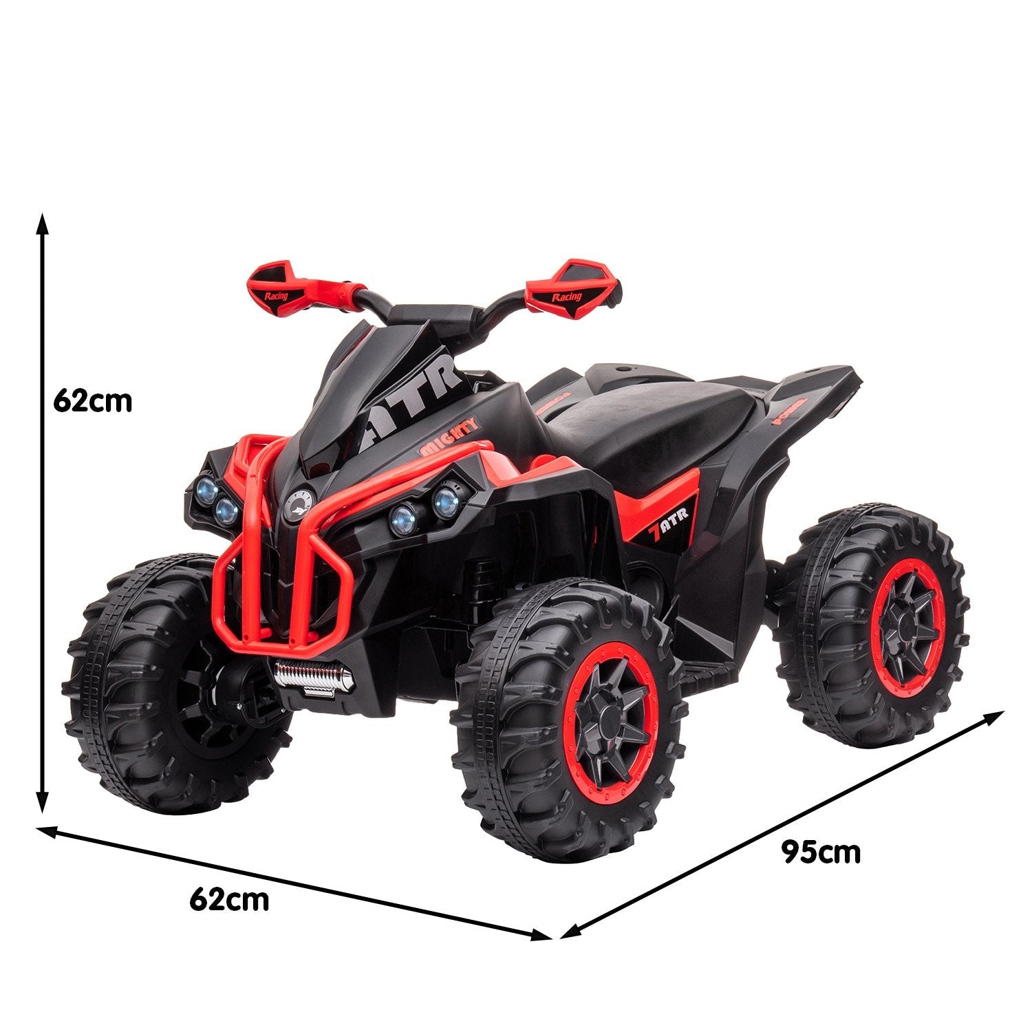 Kahuna GTS99 Kids Electric Ride On Quad Bike Toy ATV 50W - Red Kahuna