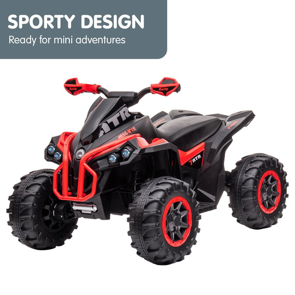 Kahuna GTS99 Kids Electric Ride On Quad Bike Toy ATV 50W - Red Kahuna