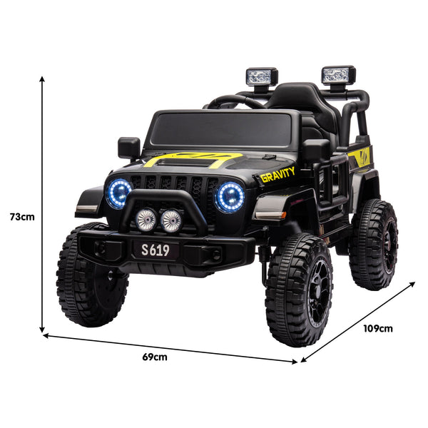 Kahuna S619 Gravity Kids Electric Ride On Car - Black Kahuna