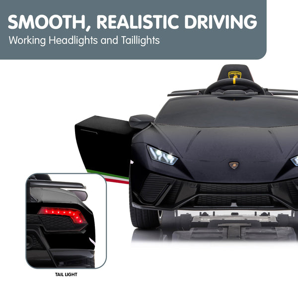 Kahuna Lamborghini Performante Kids Electric Ride On Car Remote Control - Black Kahuna