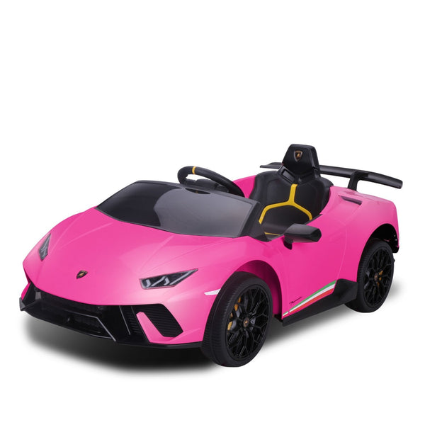 Kahuna Lamborghini Performante Kids Electric Ride On Car Remote Control by Kahuna - Pink Powertrain