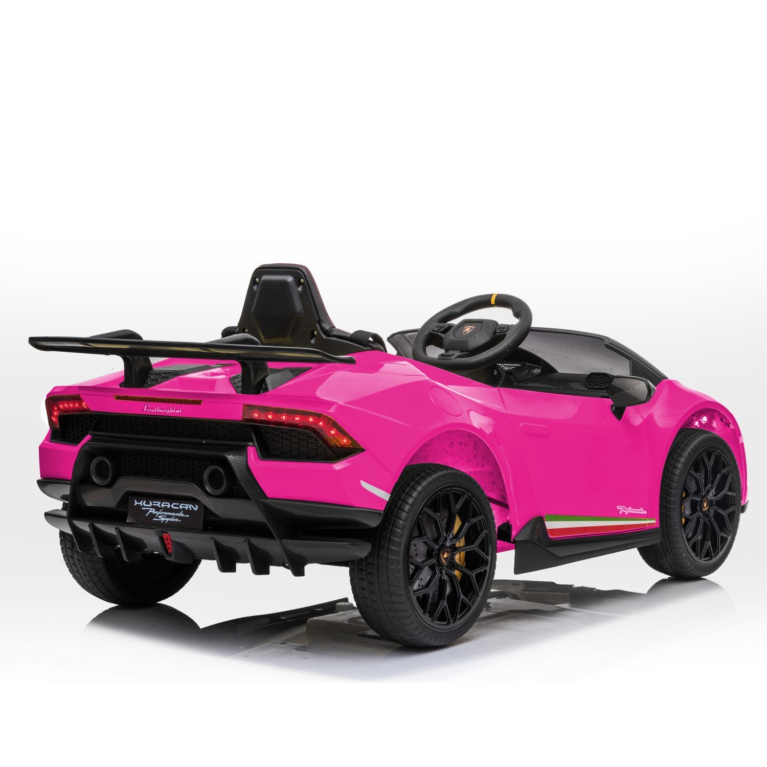 Kahuna Lamborghini Performante Kids Electric Ride On Car Remote Control by Kahuna - Pink Powertrain