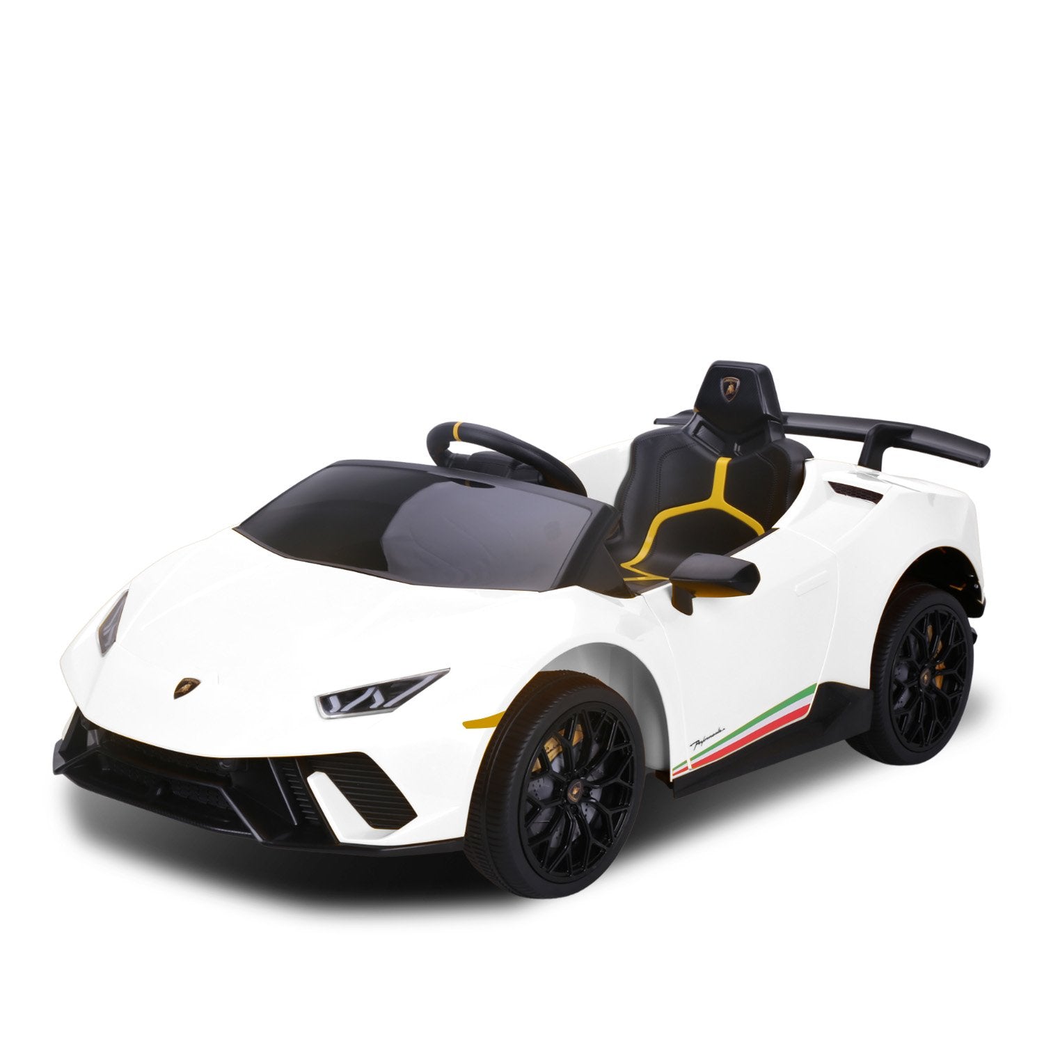 Kahuna Lamborghini Performante Kids Electric Ride On Car Remote Control by Kahuna - White Kahuna