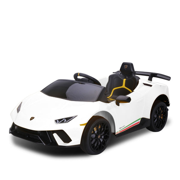 Kahuna Lamborghini Performante Kids Electric Ride On Car Remote Control by Kahuna - White Kahuna