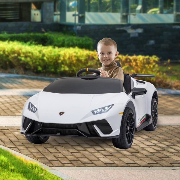 Kahuna Lamborghini Performante Kids Electric Ride On Car Remote Control by Kahuna - White Kahuna
