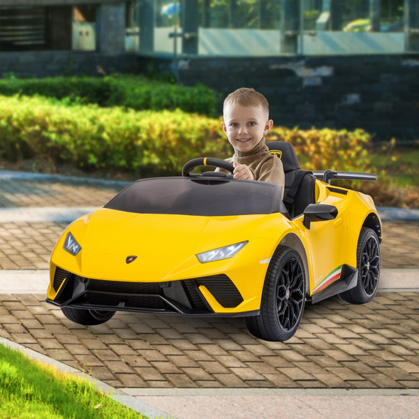 Kahuna Lamborghini Performante Kids Electric Ride On Car Remote Control - Yellow Kahuna