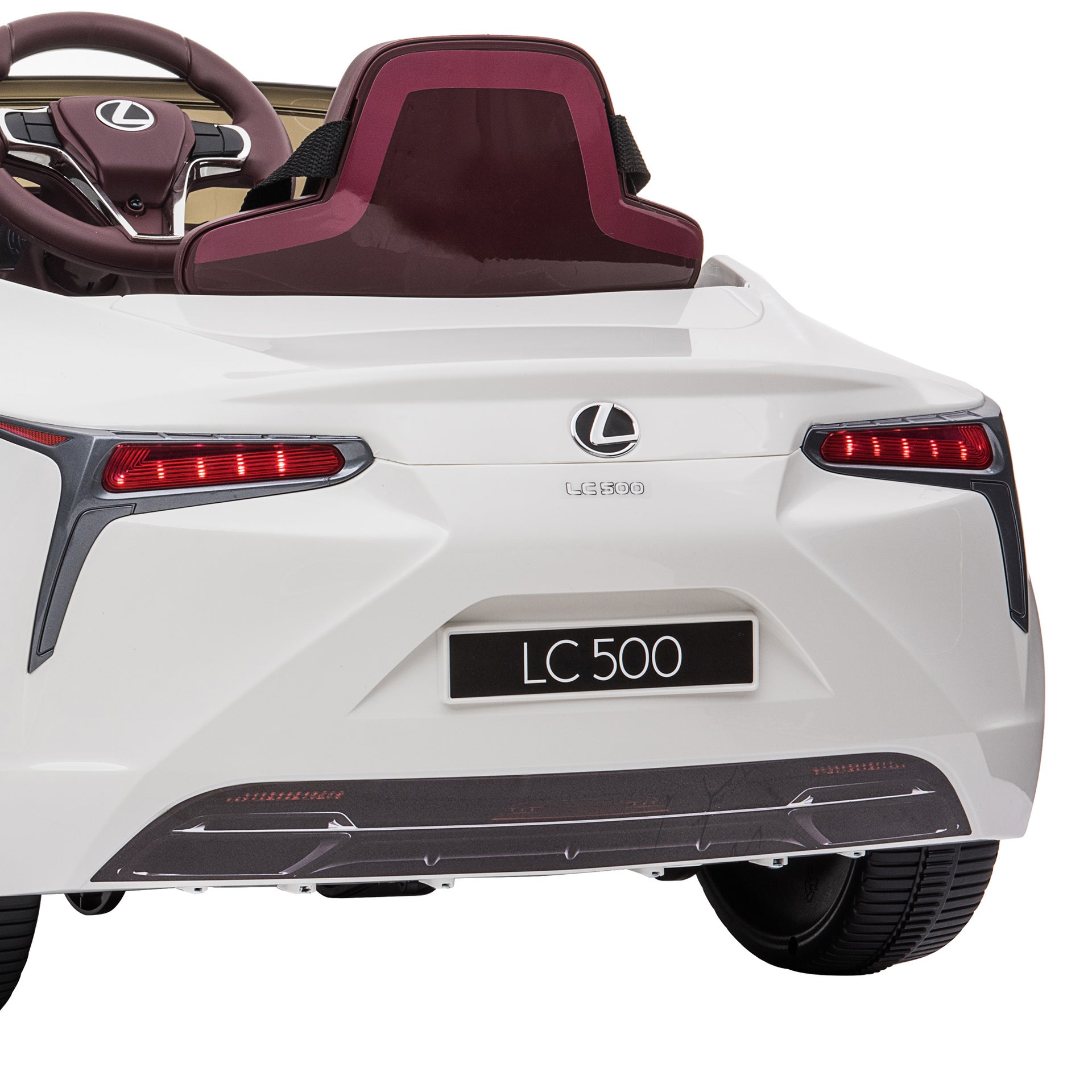 Kahuna Licensed Lexus Lc 500 Kids Electric Ride On Car - White Kahuna